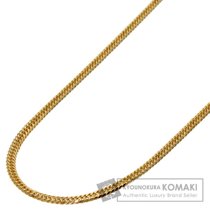 Curb chain Kihei W6 side Necklace K18 Yellow Gold 10.2g　Ladies