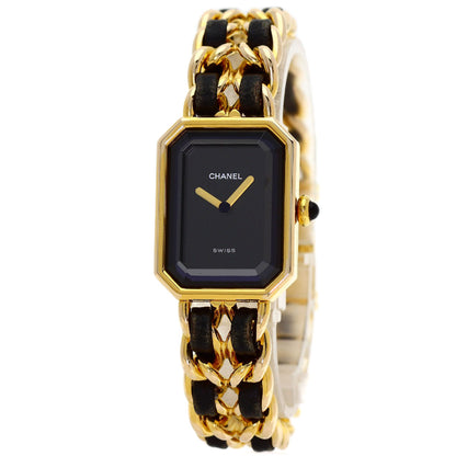 CHANEL Premiere Watches H0001 Gold Plated/GPxLeather Ladies