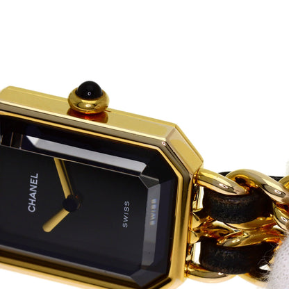 CHANEL Premiere Watches H0001 Gold Plated/GPxLeather Ladies