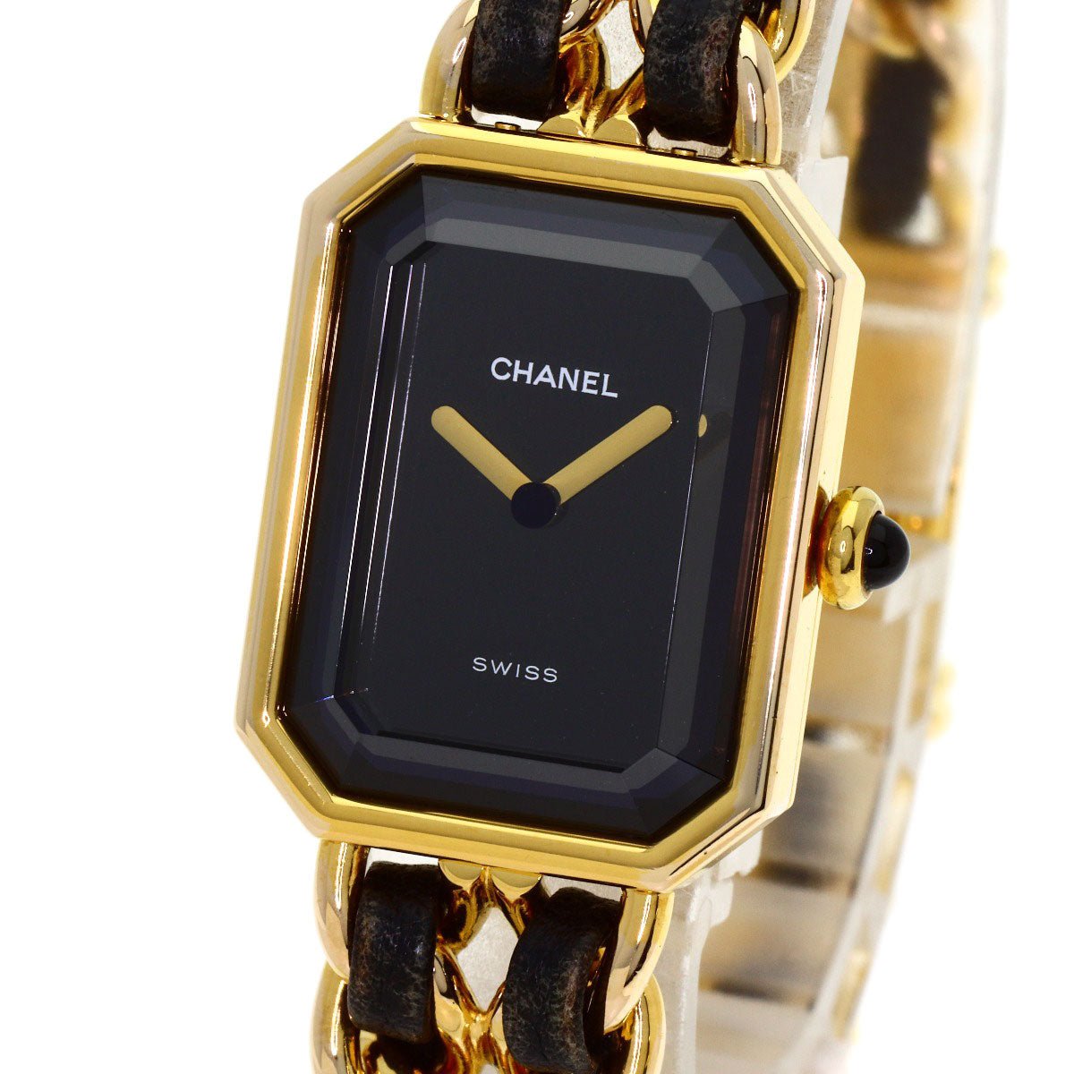 CHANEL Premiere Watches H0001 Gold Plated/GPxLeather Ladies