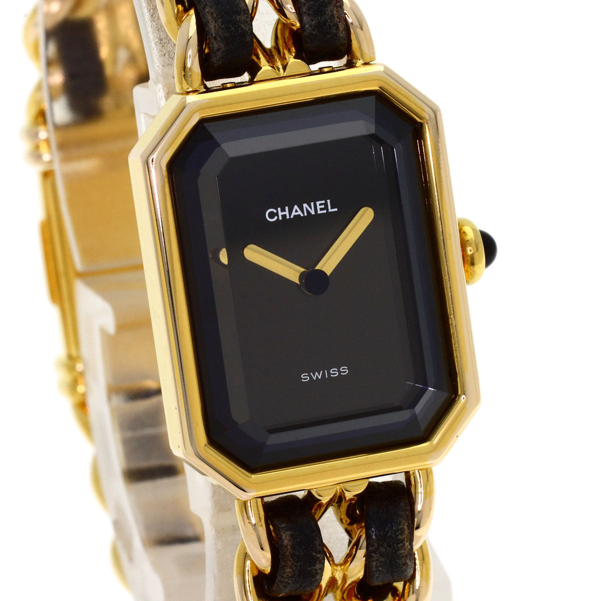 CHANEL Premiere Watches H0001 Gold Plated/GPxLeather Ladies