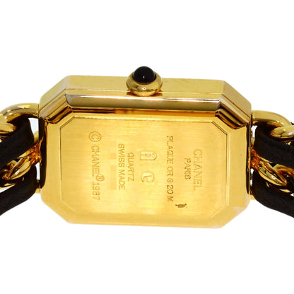 CHANEL Premiere Watches H0001 Gold Plated/GPxLeather Ladies
