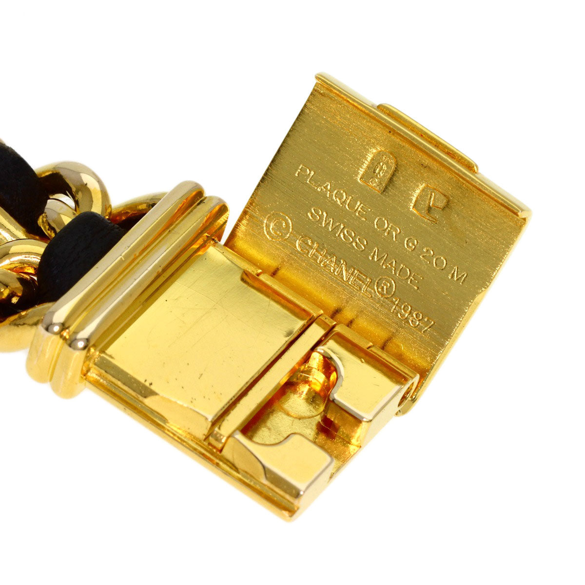 CHANEL Premiere Watches H0001 Gold Plated/GPxLeather Ladies
