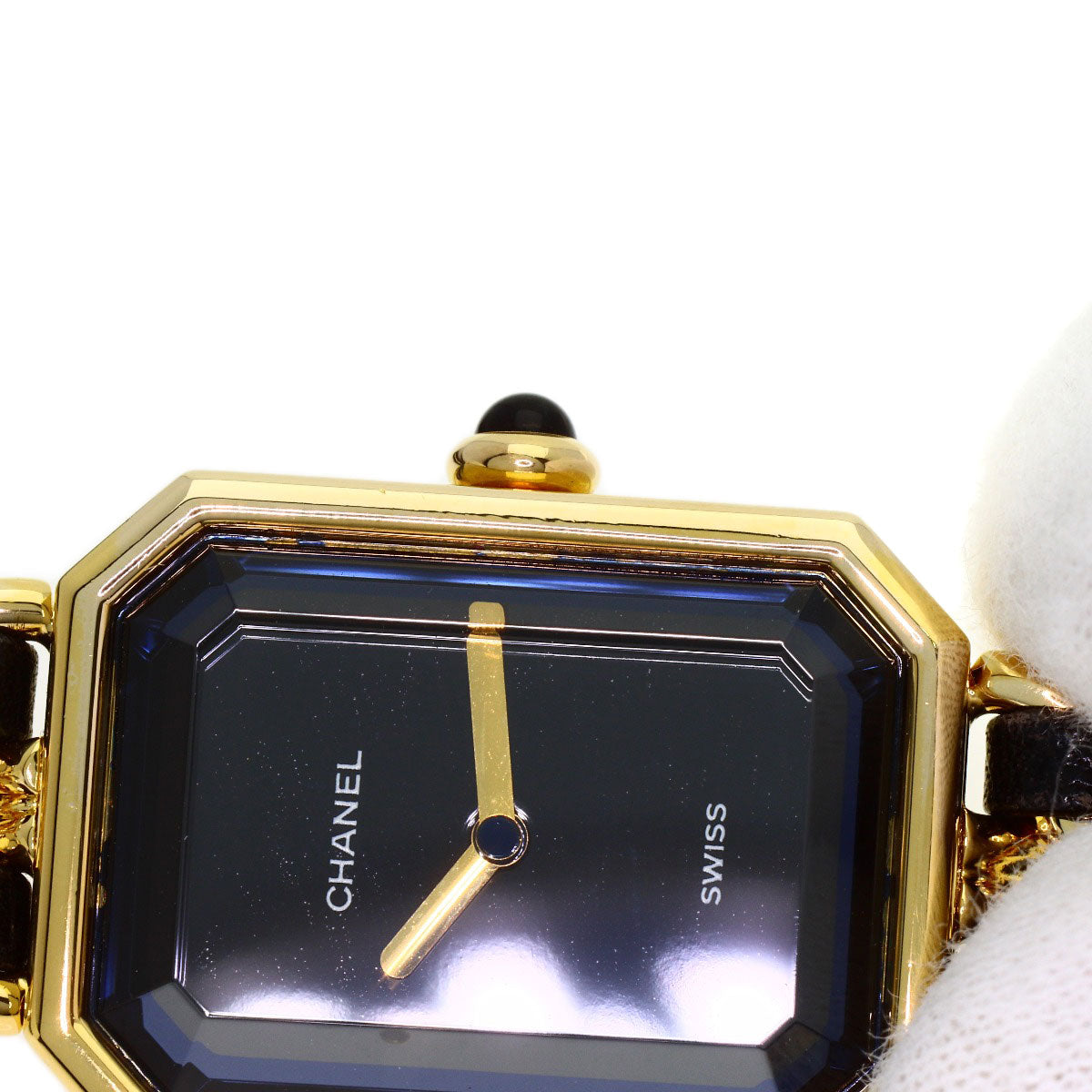 CHANEL Premiere Watches H0001 Gold Plated/GPxLeather mens