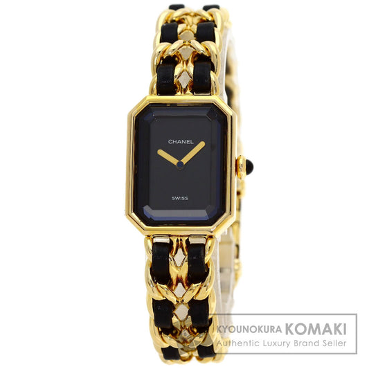 CHANEL Premiere Watches H0001 Gold Plated/GPxLeather mens