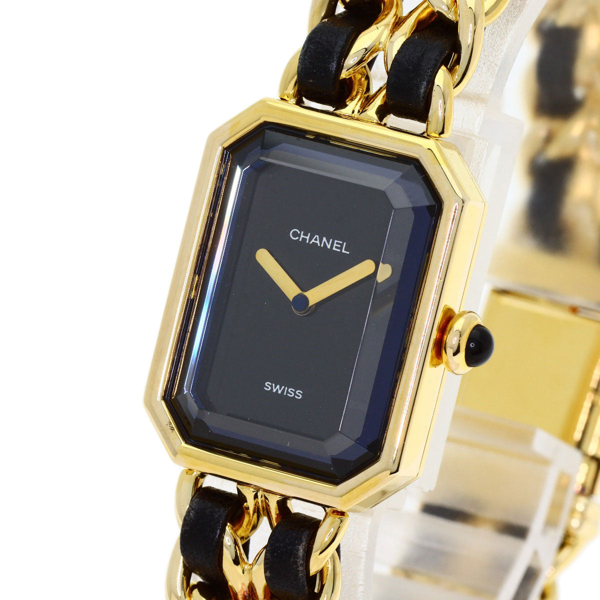 CHANEL Premiere Watches H0001 Gold Plated/GPxLeather mens