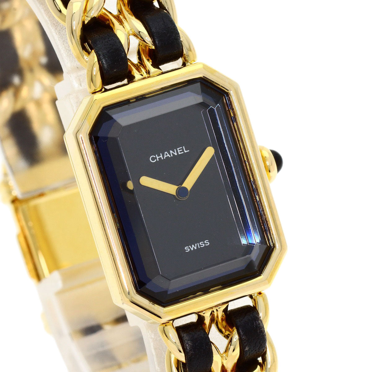 CHANEL Premiere Watches H0001 Gold Plated/GPxLeather mens