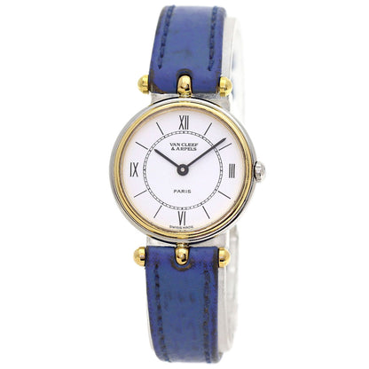 Van Cleef & Arpels La Collection Classic Watches 43.604.B4 Stainless Steel/Leather Ladies