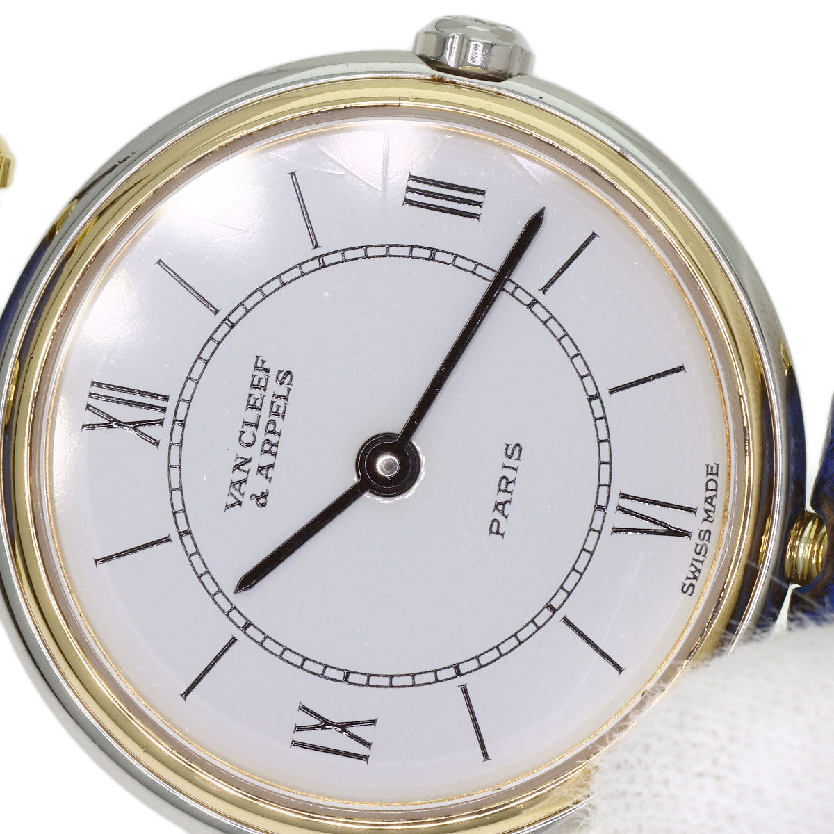 Van Cleef & Arpels La Collection Classic Watches 43.604.B4 Stainless Steel/Leather Ladies