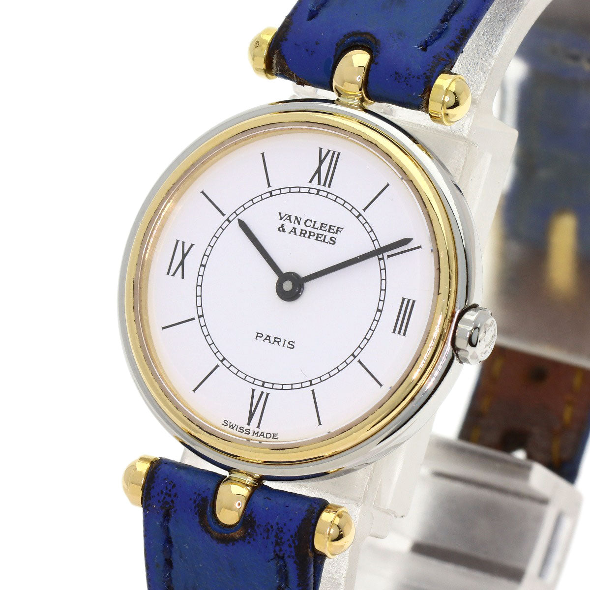 Van Cleef & Arpels La Collection Classic Watches 43.604.B4 Stainless Steel/Leather Ladies