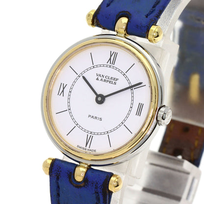 Van Cleef & Arpels La Collection Classic Watches 43.604.B4 Stainless Steel/Leather Ladies