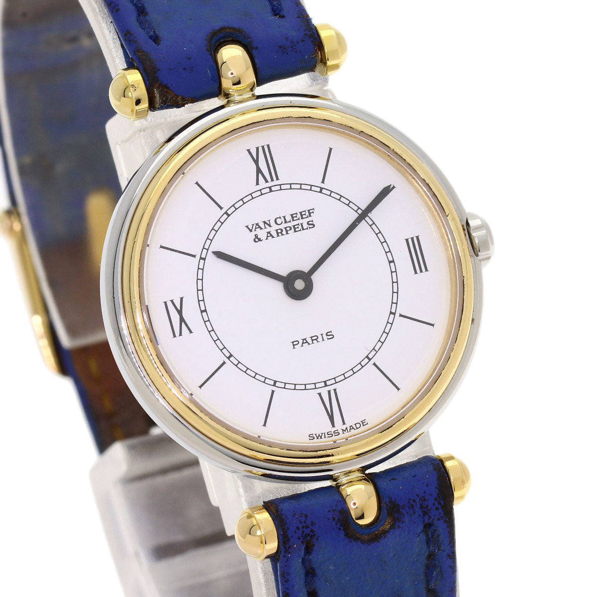 Van Cleef & Arpels La Collection Classic Watches 43.604.B4 Stainless Steel/Leather Ladies