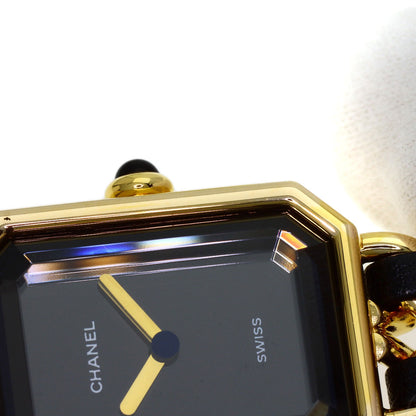 CHANEL Premiere Watches H0001 Gold Plated/GPxLeather Ladies