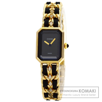 CHANEL Premiere Watches H0001 Gold Plated/GPxLeather Ladies