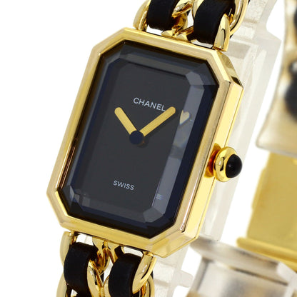 CHANEL Premiere Watches H0001 Gold Plated/GPxLeather Ladies