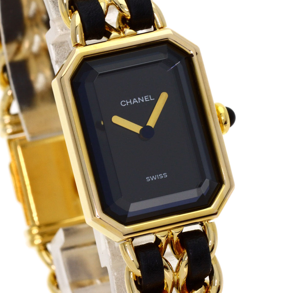 CHANEL Premiere Watches H0001 Gold Plated/GPxLeather Ladies