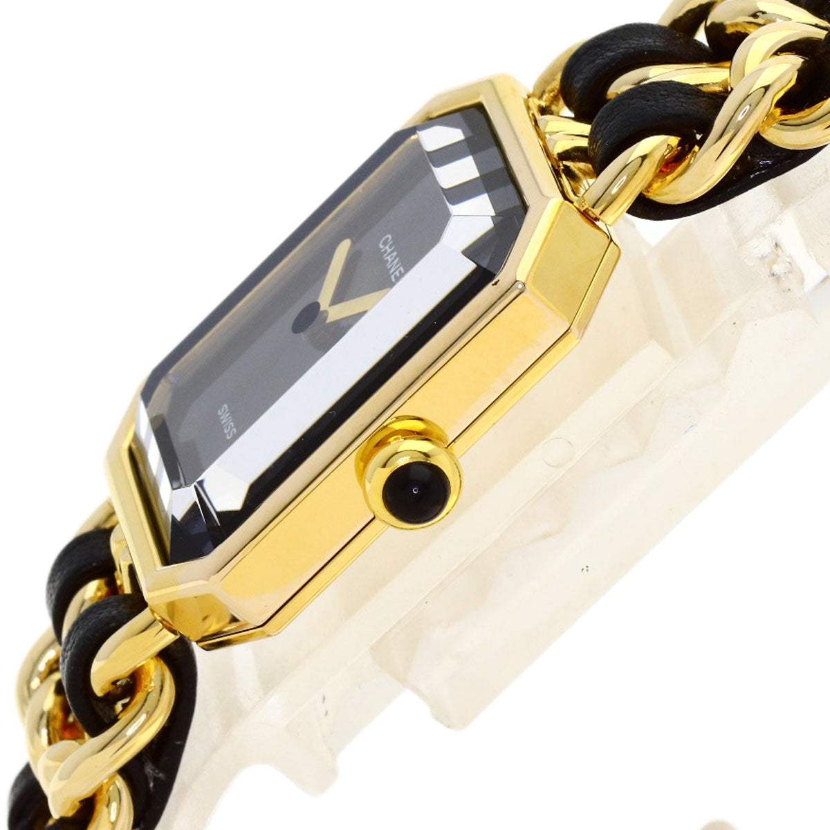 CHANEL Premiere Watches H0001 Gold Plated/GPxLeather Ladies