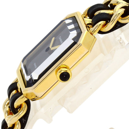 CHANEL Premiere Watches H0001 Gold Plated/GPxLeather Ladies