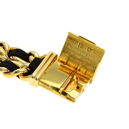CHANEL Premiere Watches H0001 Gold Plated/GPxLeather Ladies