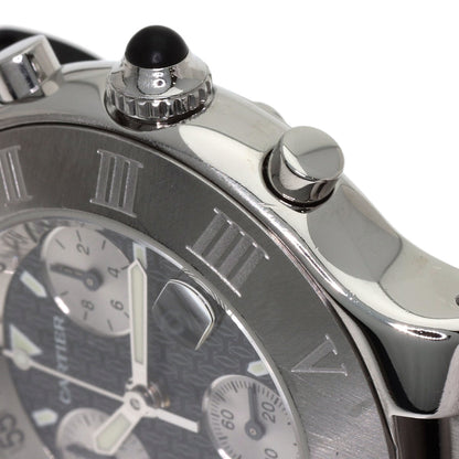CARTIER 21 CHRONOSCAPH Watches W10125U2 Stainless Steel/Rubber mens