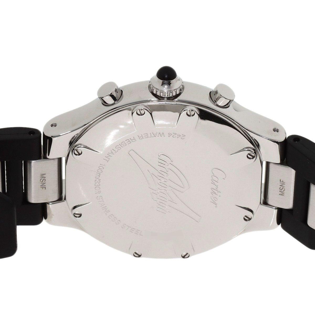 CARTIER 21 CHRONOSCAPH Watches W10125U2 Stainless Steel/Rubber mens