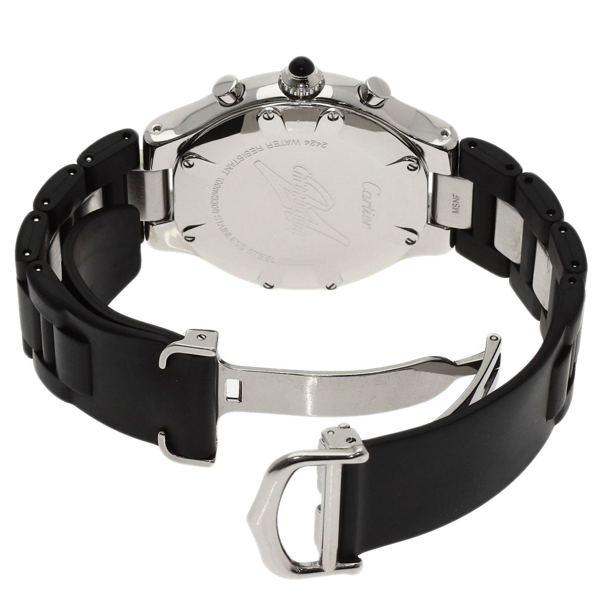 CARTIER 21 CHRONOSCAPH Watches W10125U2 Stainless Steel/Rubber mens