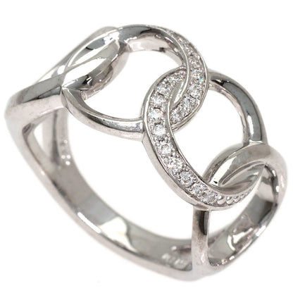 MIKIMOTO Circle Diamond Ring K18 White Gold Ladies [Used]