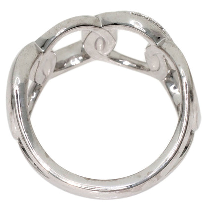 MIKIMOTO Circle Diamond Ring K18 White Gold Ladies [Used]
