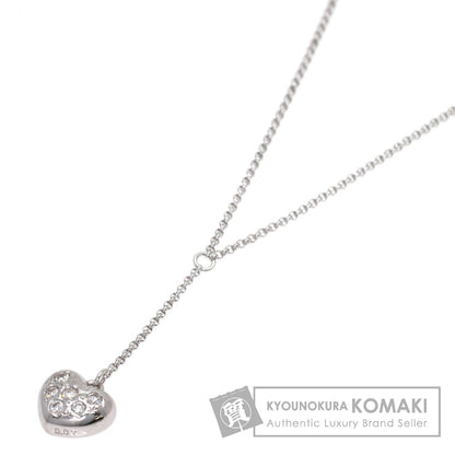 TASAKI Heart Diamond Necklace K18 White Gold Ladies [Used]