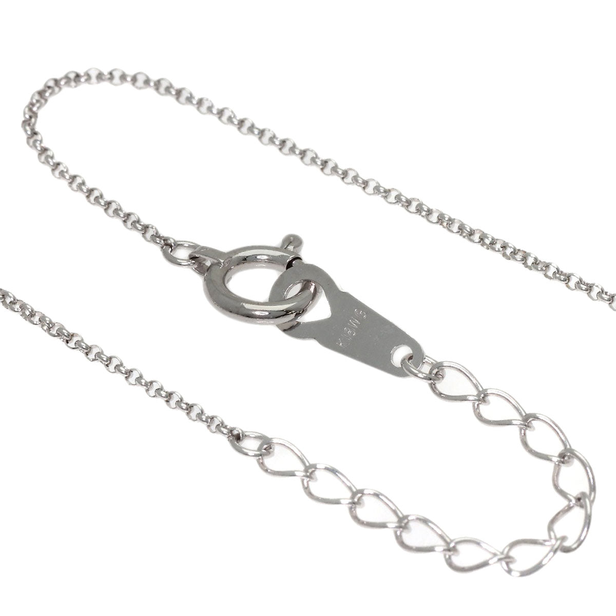 TASAKI Heart Diamond Necklace K18 White Gold Ladies [Used]