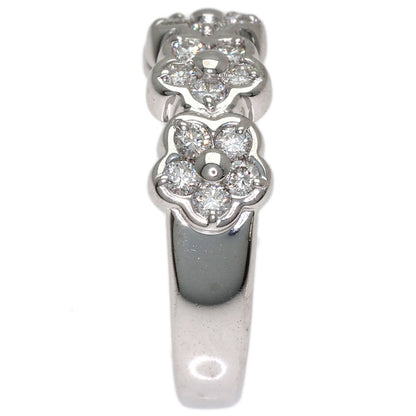 Ponte Vecchio Flower Diamond Ring K18 White Gold Ladies [Used]