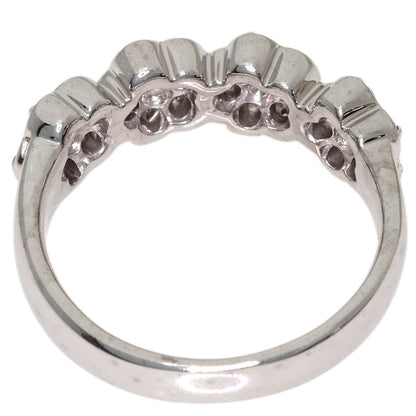 Ponte Vecchio Flower Diamond Ring K18 White Gold Ladies [Used]