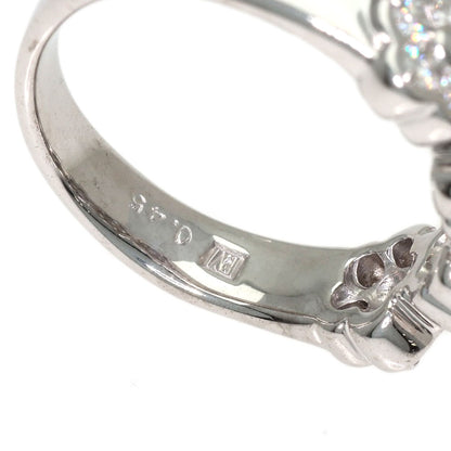 Ponte Vecchio Flower Diamond Ring K18 White Gold Ladies [Used]
