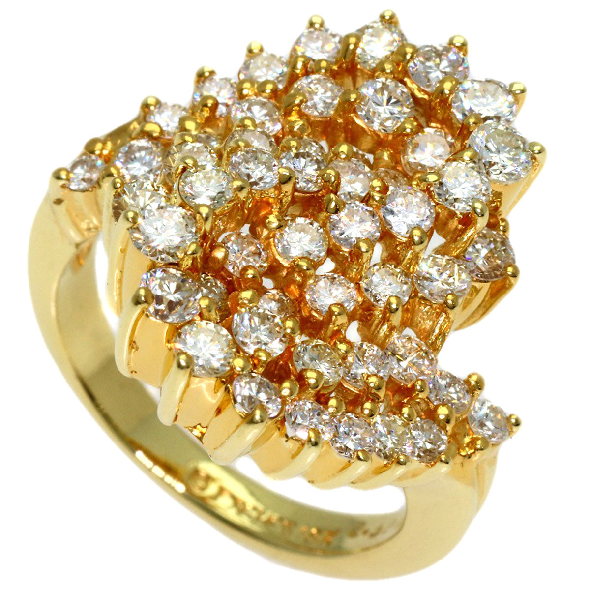 2.32ct Diamond JOSEHESSD Ring K18 Yellow Gold 10.4g　Ladies
