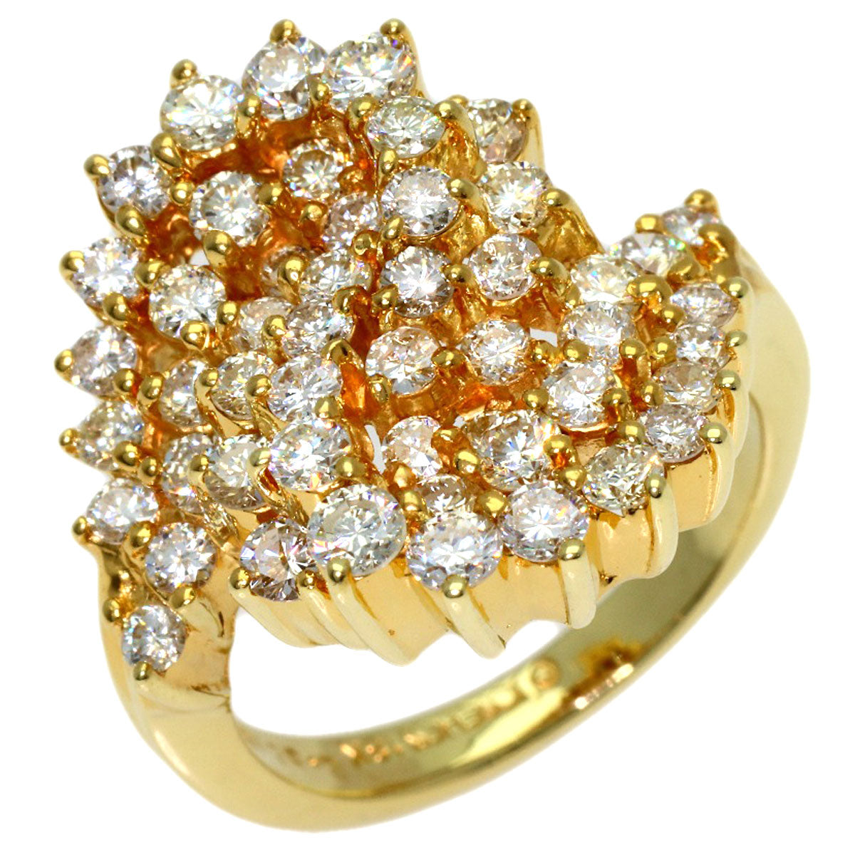 2.32ct Diamond JOSEHESSD Ring K18 Yellow Gold 10.4g　Ladies