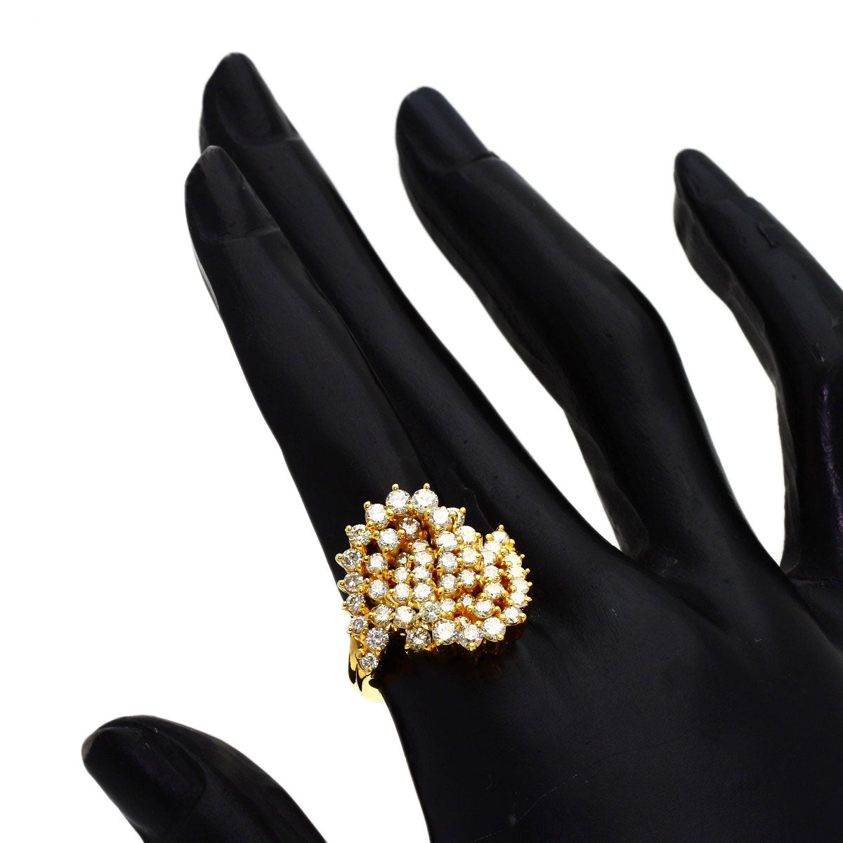 2.32ct Diamond JOSEHESSD Ring K18 Yellow Gold 10.4g　Ladies