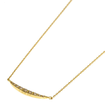 Ponte Vecchio Diamond Necklace K18 Yellow Gold Ladies [Used]