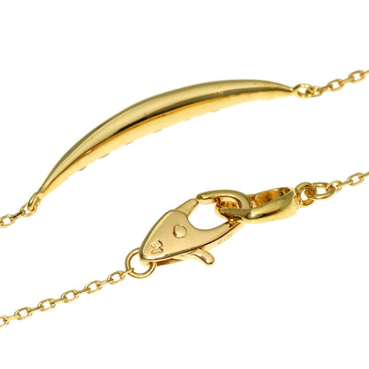 Ponte Vecchio Diamond Necklace K18 Yellow Gold Ladies [Used]