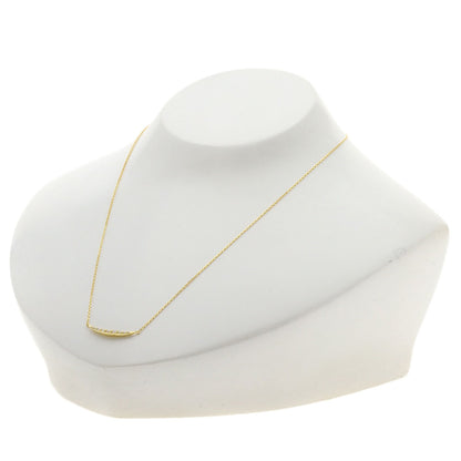 Ponte Vecchio Diamond Necklace K18 Yellow Gold Ladies [Used]