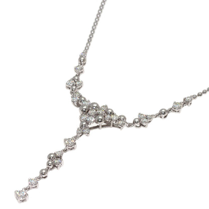 POLA Diamond Necklace K18 White Gold Ladies [Used]