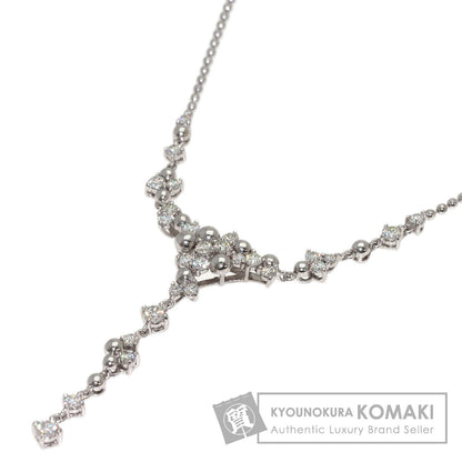 POLA Diamond Necklace K18 White Gold Ladies [Used]