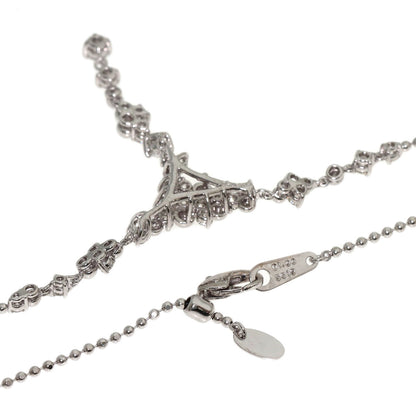 POLA Diamond Necklace K18 White Gold Ladies [Used]