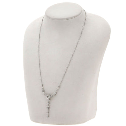 POLA Diamond Necklace K18 White Gold Ladies [Used]