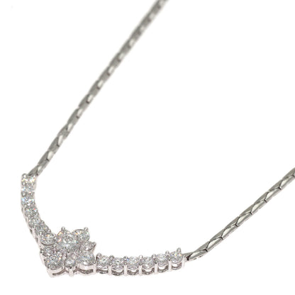 star sand Diamond Necklace Platinum PT900 PT850Ladies [Used]
