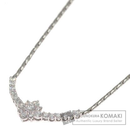 star sand Diamond Necklace Platinum PT900 PT850Ladies [Used]