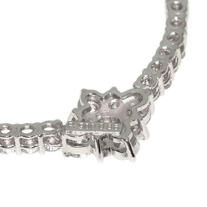 star sand Diamond Necklace Platinum PT900 PT850Ladies [Used]