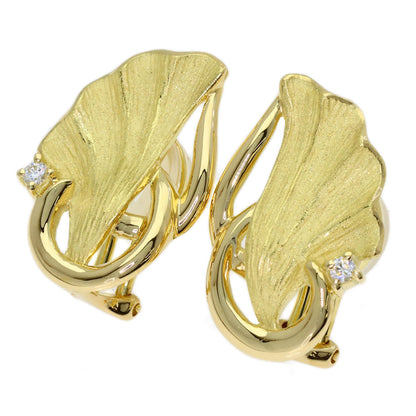 SHUN TAMURA Diamond Earring K18 Yellow Gold Ladies [Used]