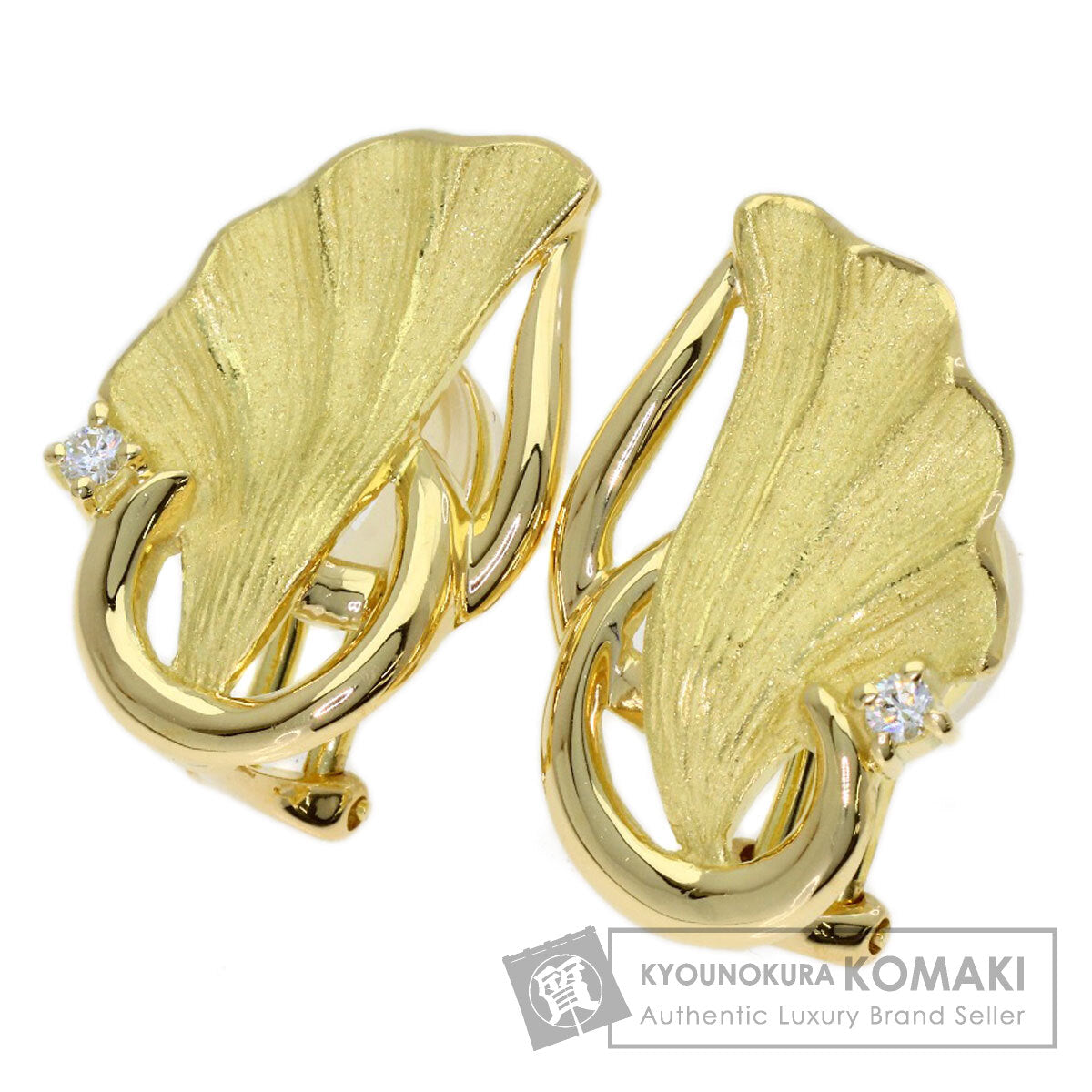 SHUN TAMURA Diamond Earring K18 Yellow Gold Ladies [Used]