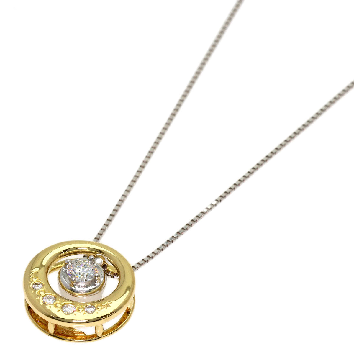 TASAKI Diamond 2WAY Necklace K18 Yellow Gold K18 White GoldLadies [Used]