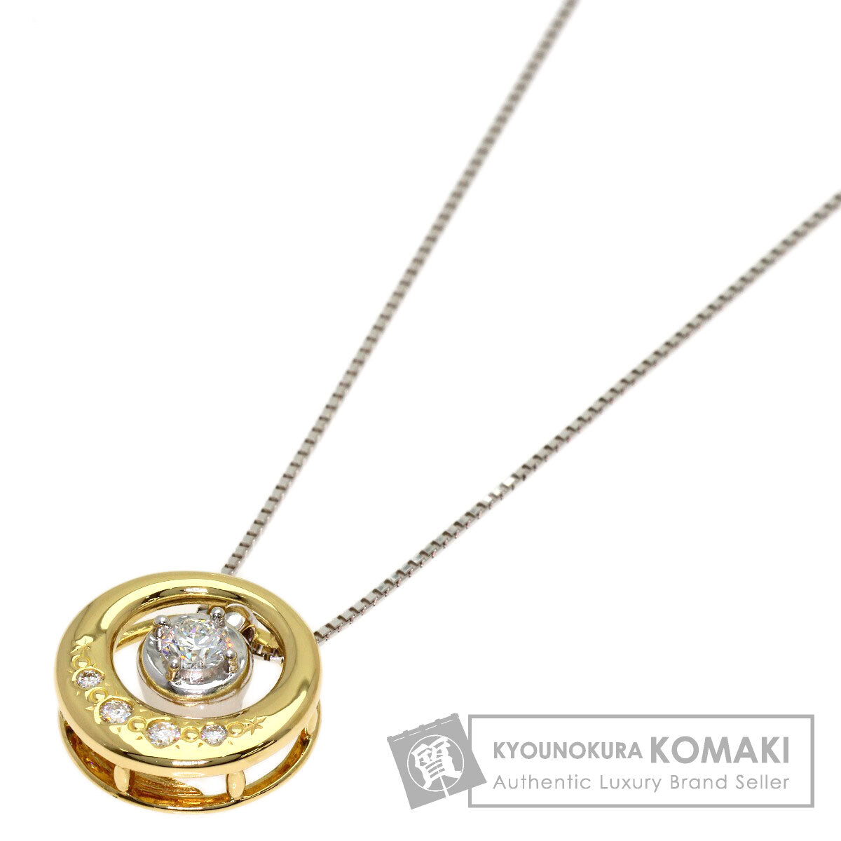 TASAKI Diamond 2WAY Necklace K18 Yellow Gold K18 White GoldLadies [Used]